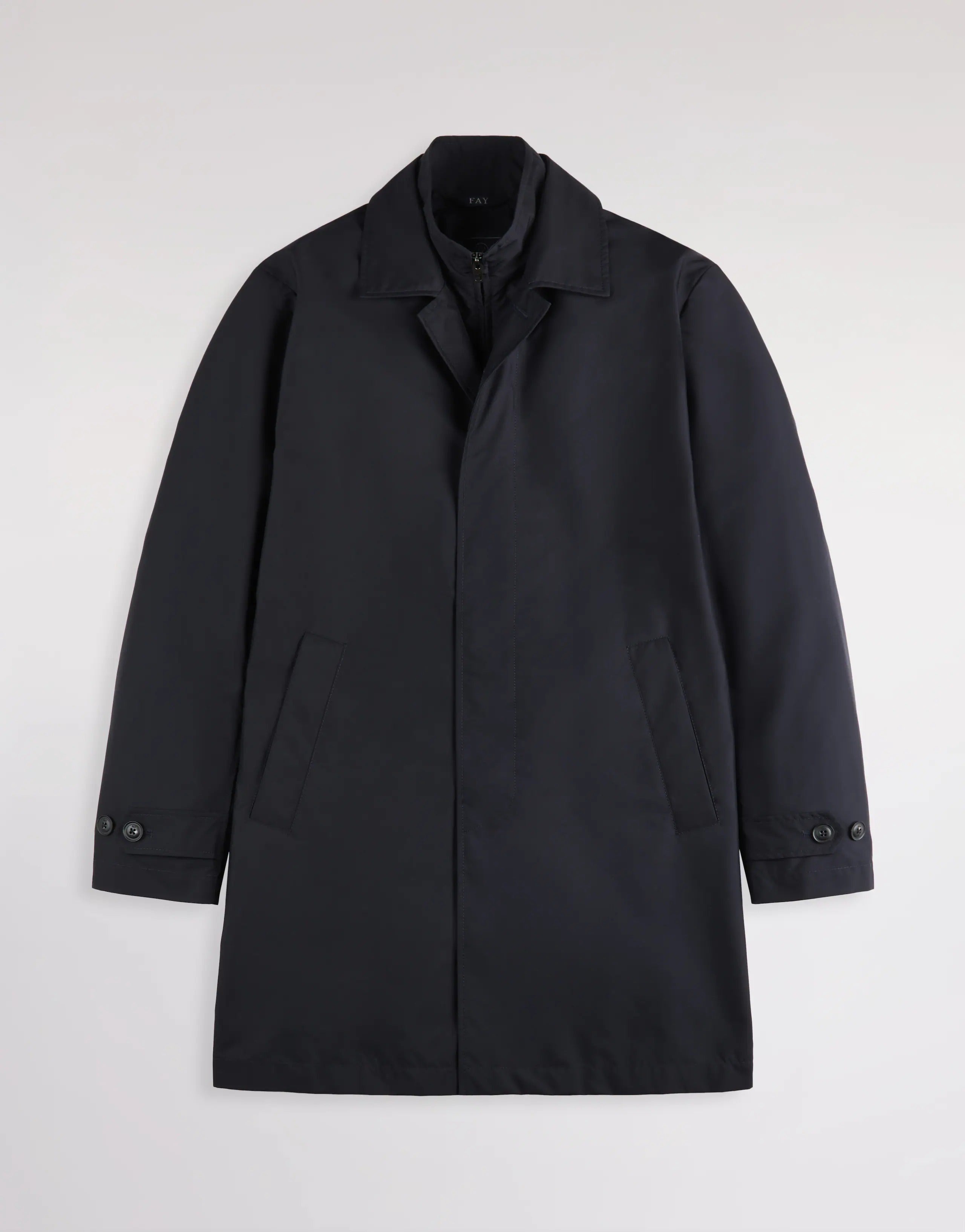 Fay Morning Coat NAM6252 cappotto uomo blu tecnico