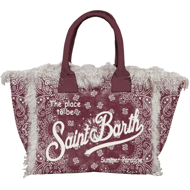 MC2 Saint Barth Vanity borsa bordeaux bandana