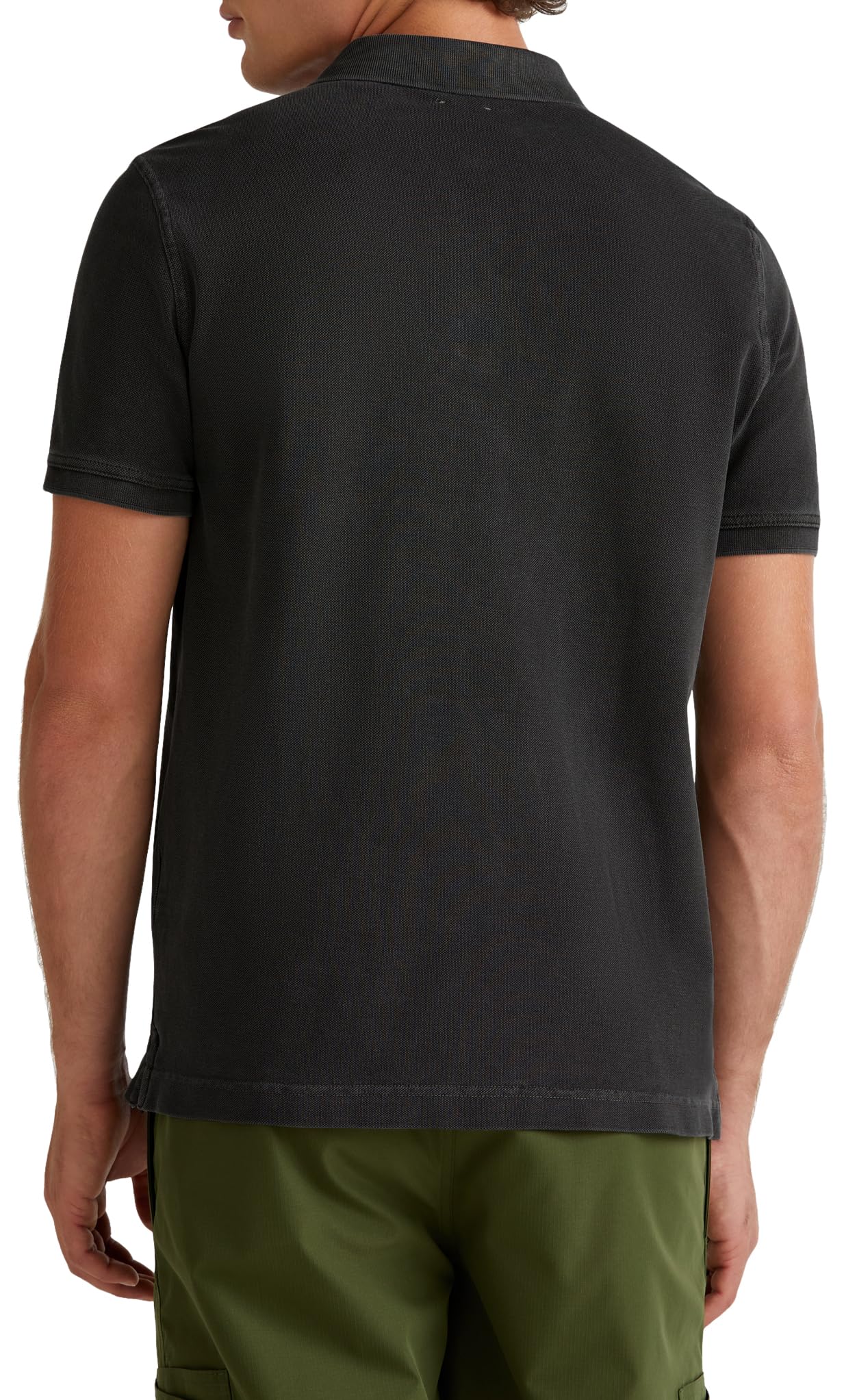 Benetton 3089u302d polo uomo cotone organico arancione