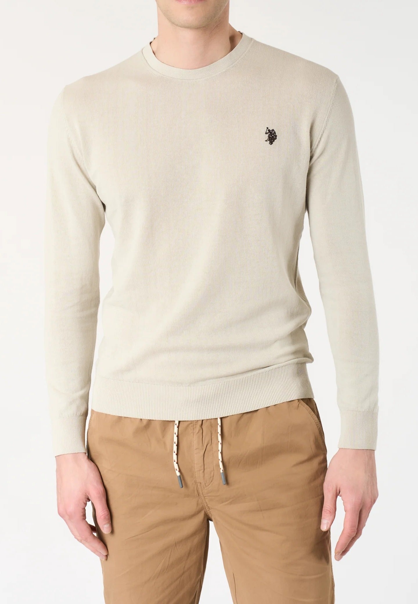 U.S. Polo Assn. Kemo US43173012 maglia uomo beige cotone