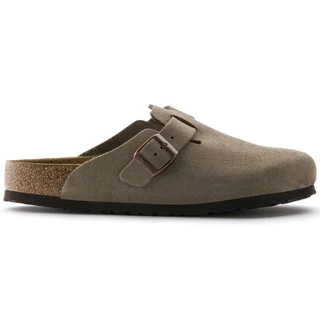 Birkenstock Boston 0560773 ciabatta suede Taupe