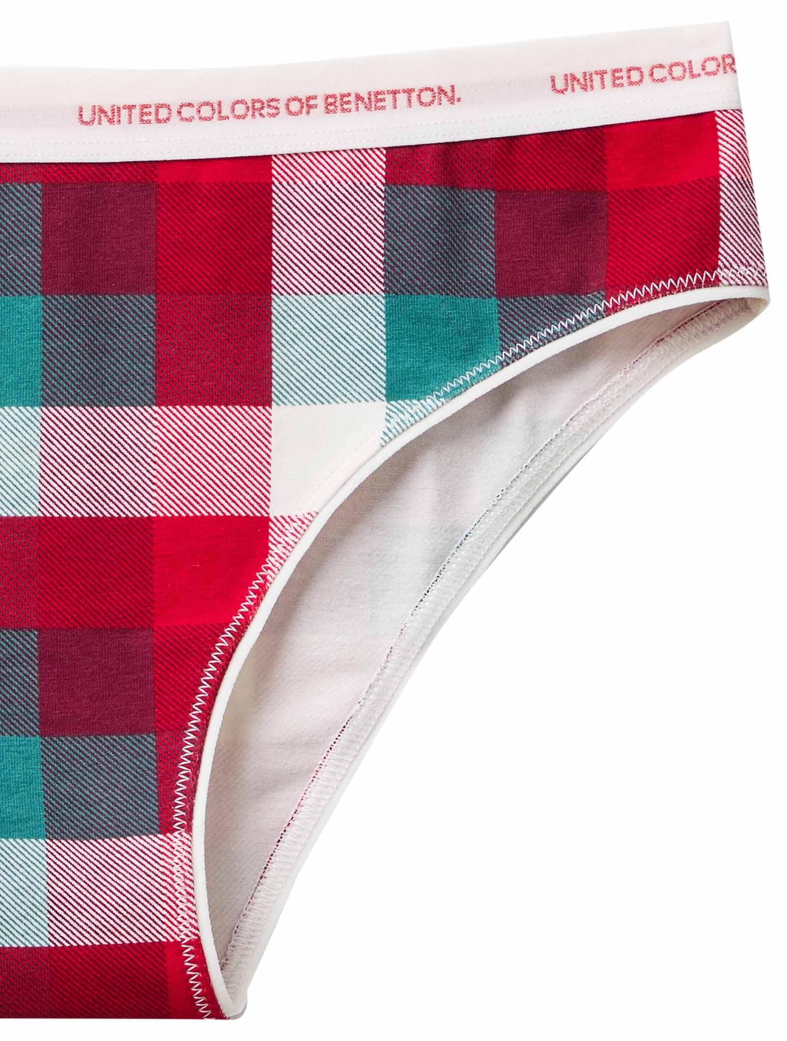 Benetton Intimo Slip Donna Cotone XS Elastico Logato