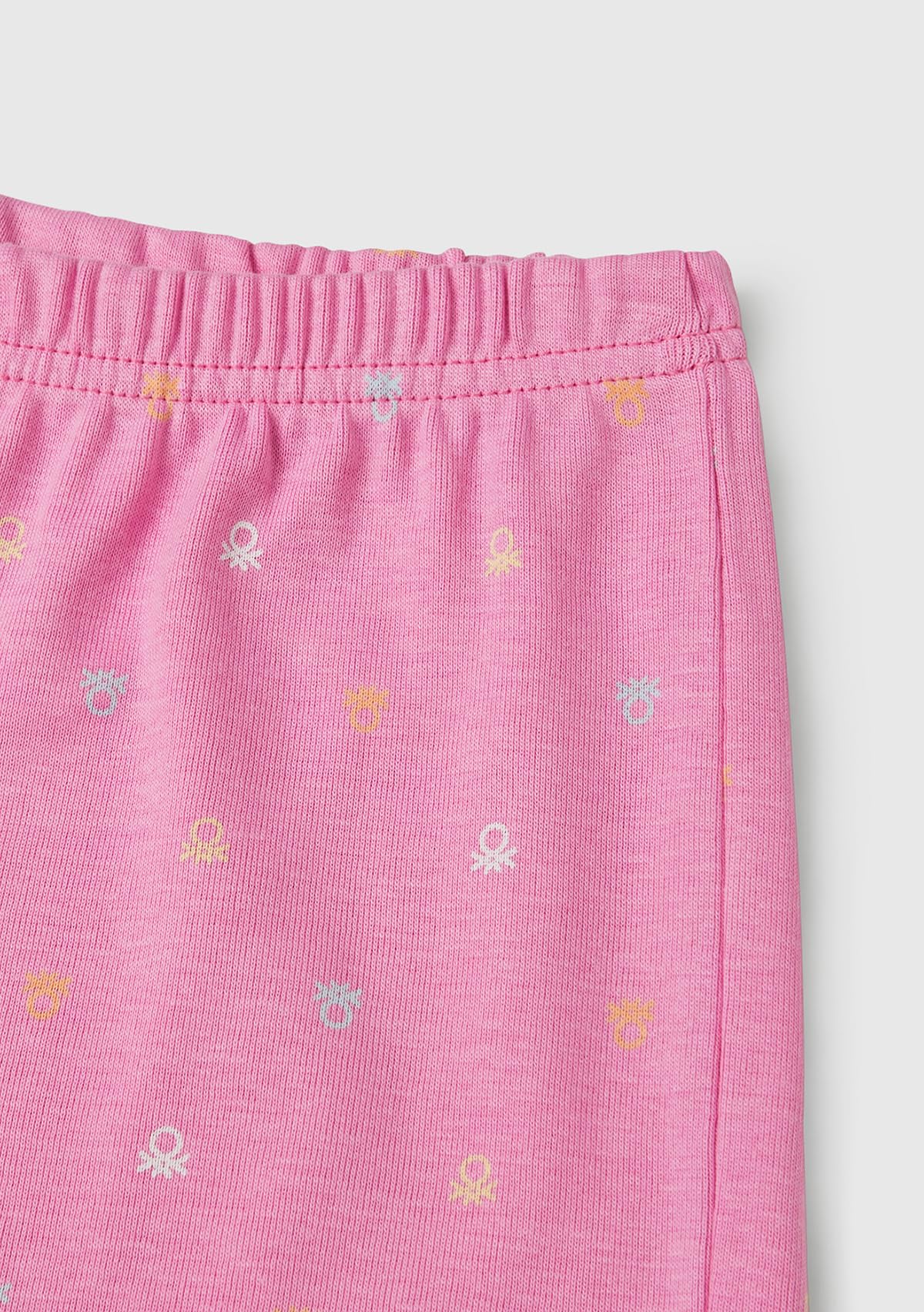 Benetton 33on0p08a pigiama bambina 90 t-shirt+short fantasia
