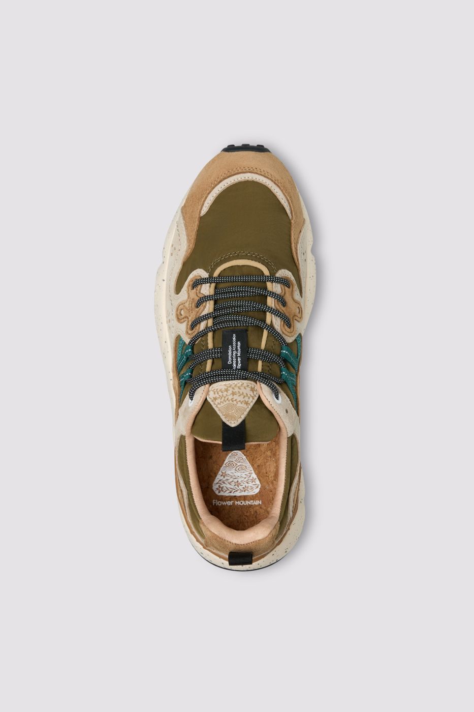 Flower Mountain Yamano 3 2017816 sneaker uomo crema verde