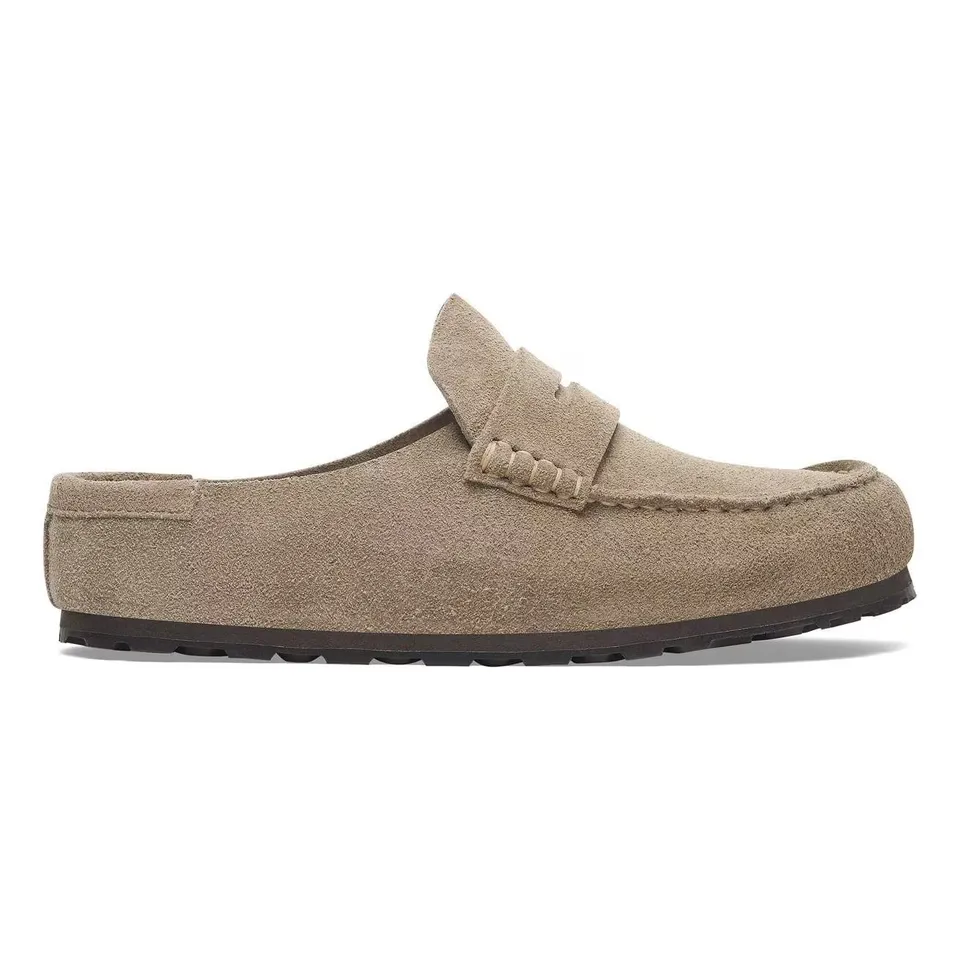 Birkenstock Naples 1029710 sabot uomo taupe camoscio