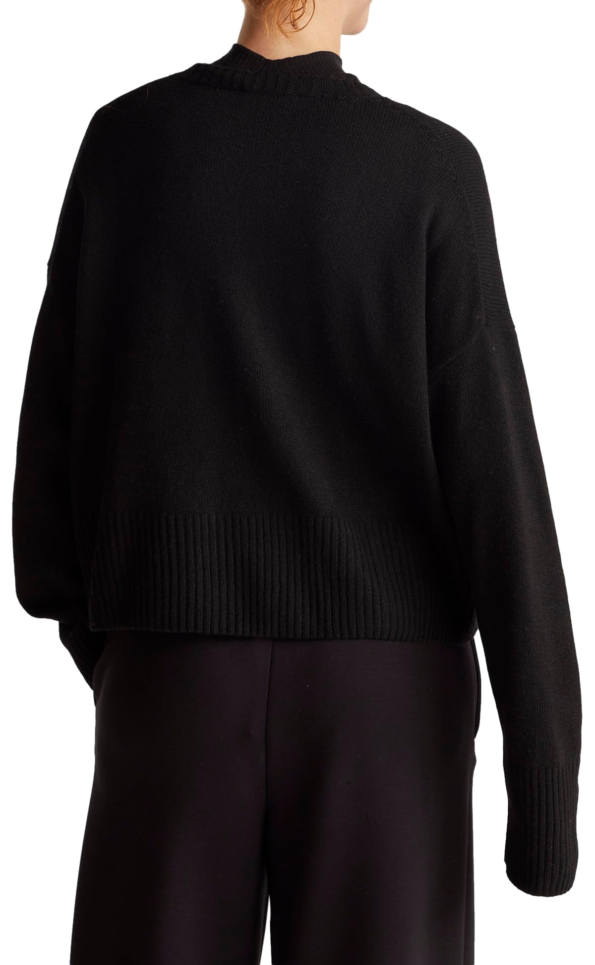 Benetton 126wd10e4 maglione donna S grigio girocollo