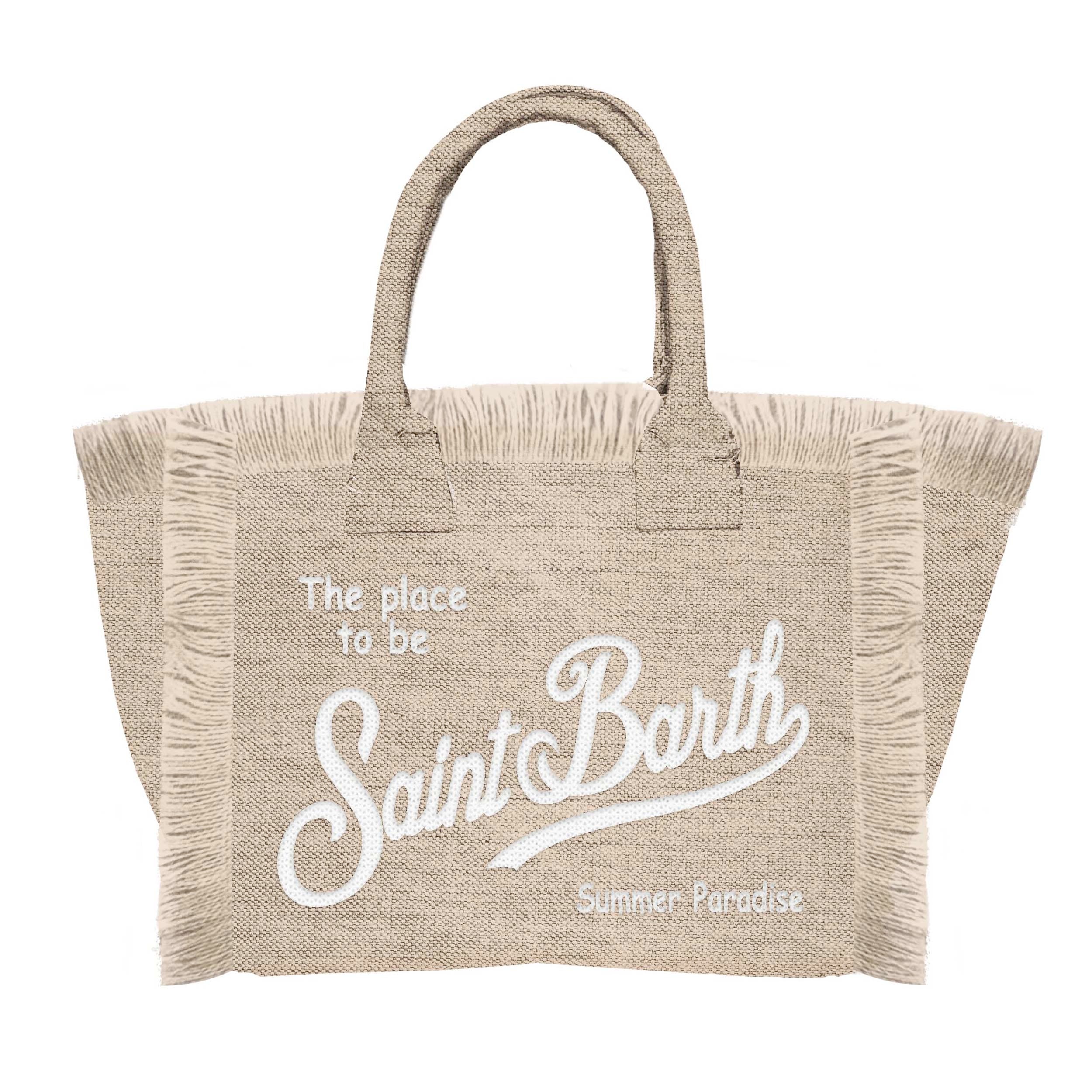 MC2 Saint Barth Colette Linen borsa beige lino