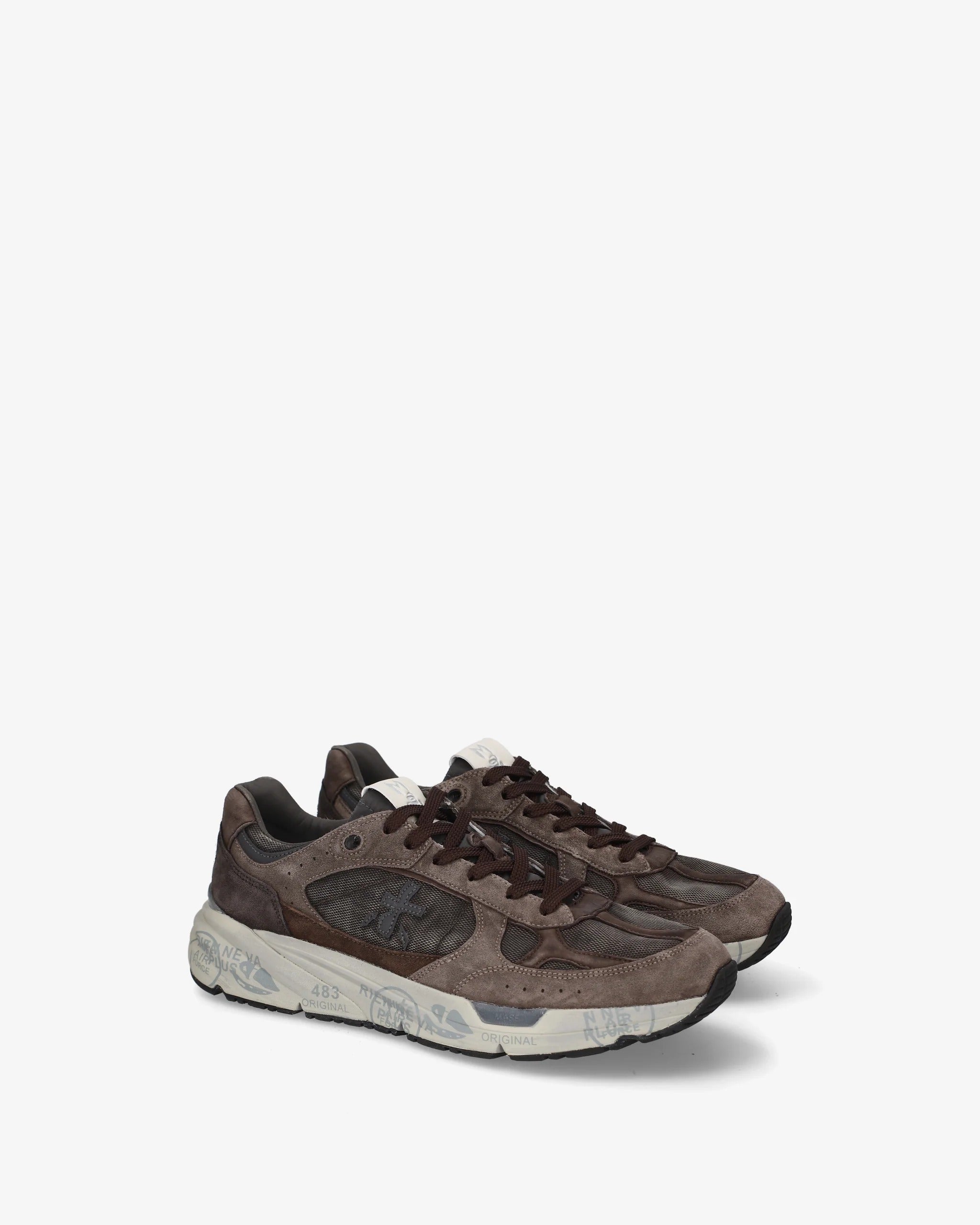 Premiata Mase MASE8421 Sneaker Uomo Marrone Mesh