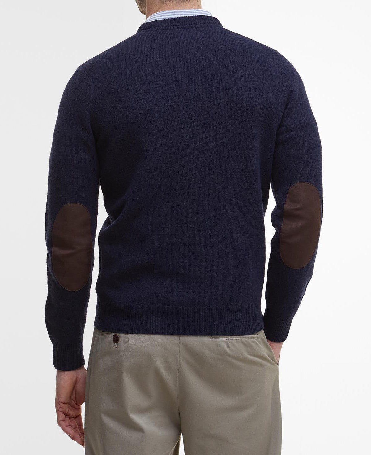 Barbour Essential Patch Crew MKN0584 Maglione Uomo Navy