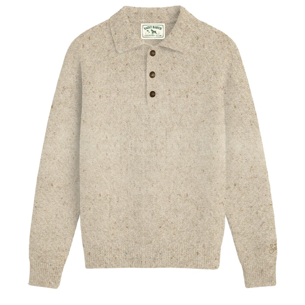 MC2 Saint Barth Alfie Raglan Donegal 00039M Polo Grain