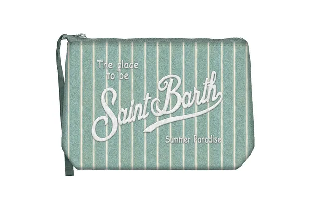 MC2 Saint Barth Aline Sponge 02811L pochette verde salvia righe
