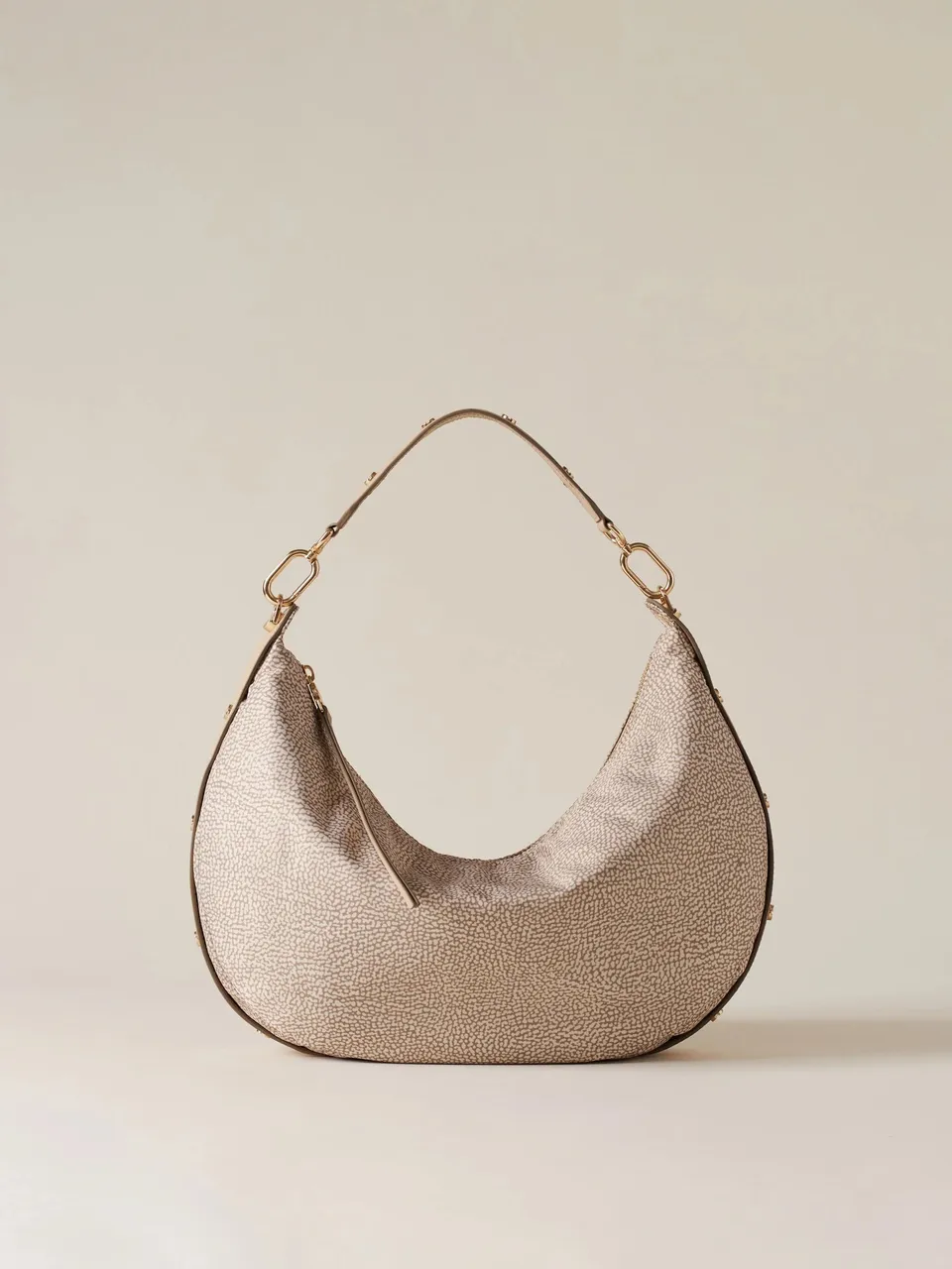 Borbonese Frame 91010220 Medium hobo sabbia OP