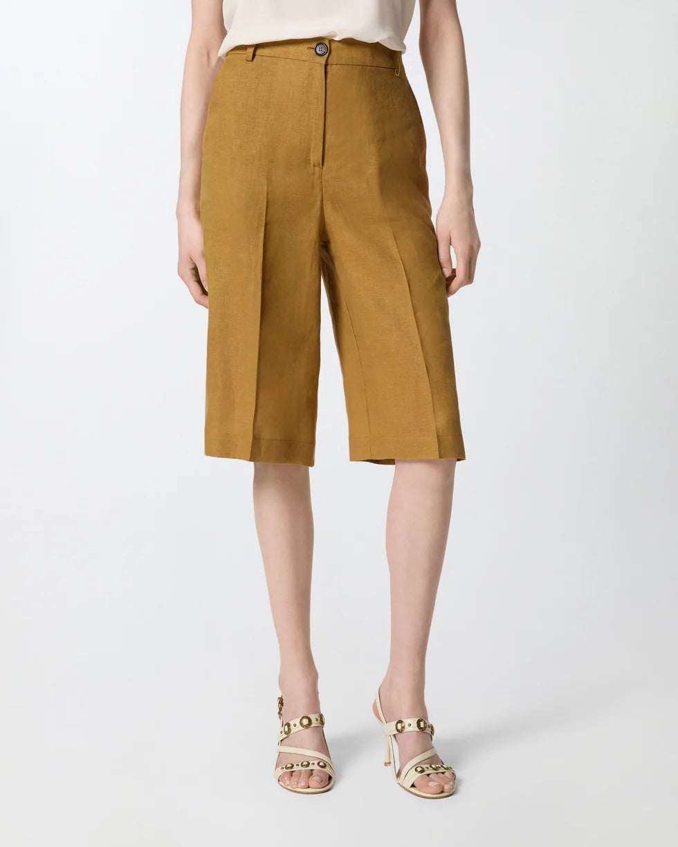 Pinko 106870 A3E3 Bermuda Donna Lino Marrone