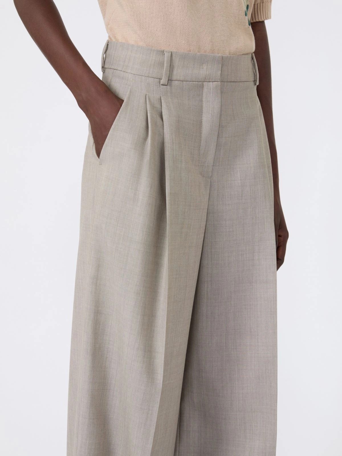 Weekend Max Mara WKDOVVIO001 Pantalone Nocciola Lana