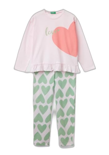 Benetton Intimo e Pigiami Set Pigiama Bambina Taglia 90 Cotone