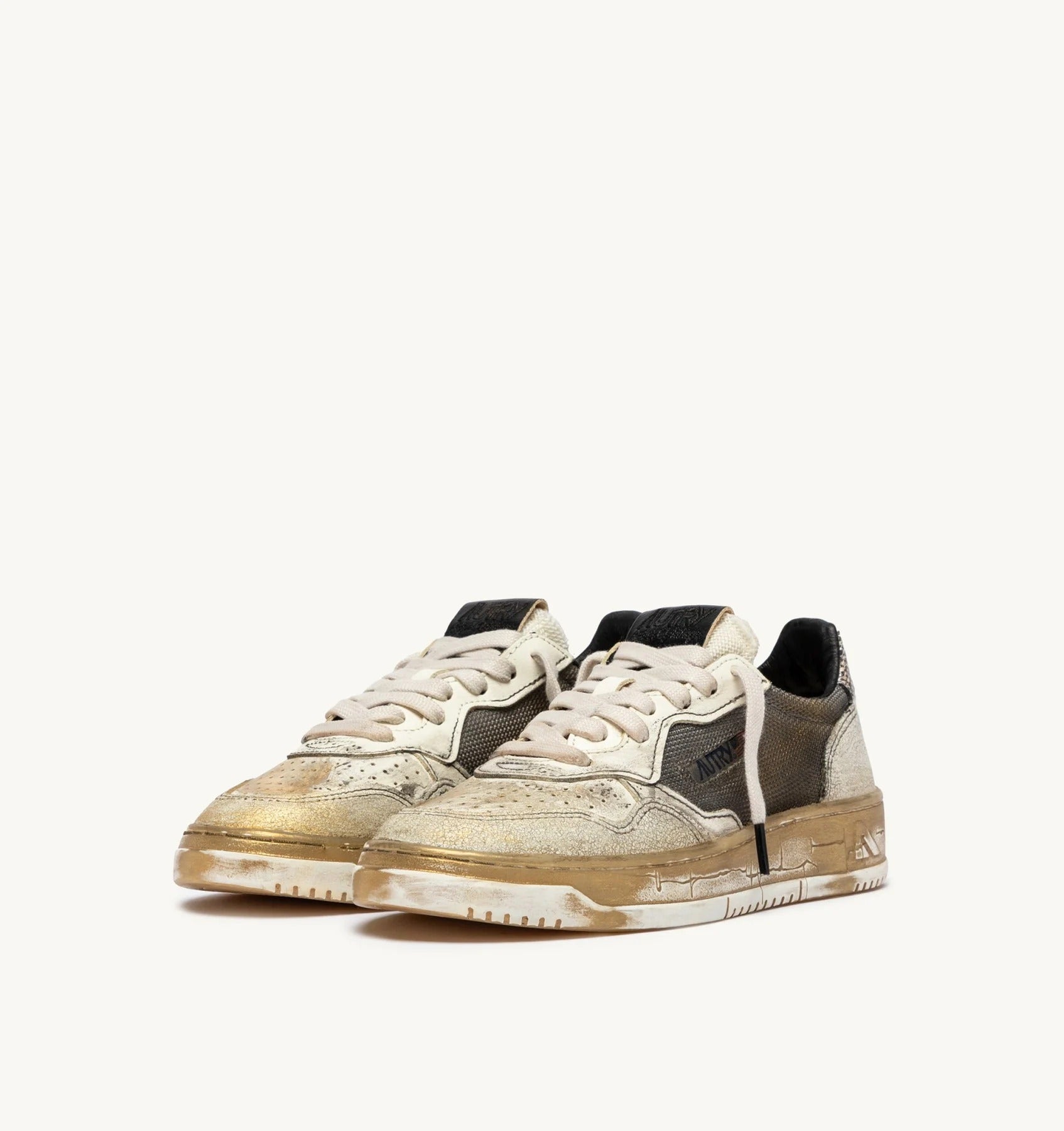Autry AVLW-ME14 sneakers White Grey Gold pelle