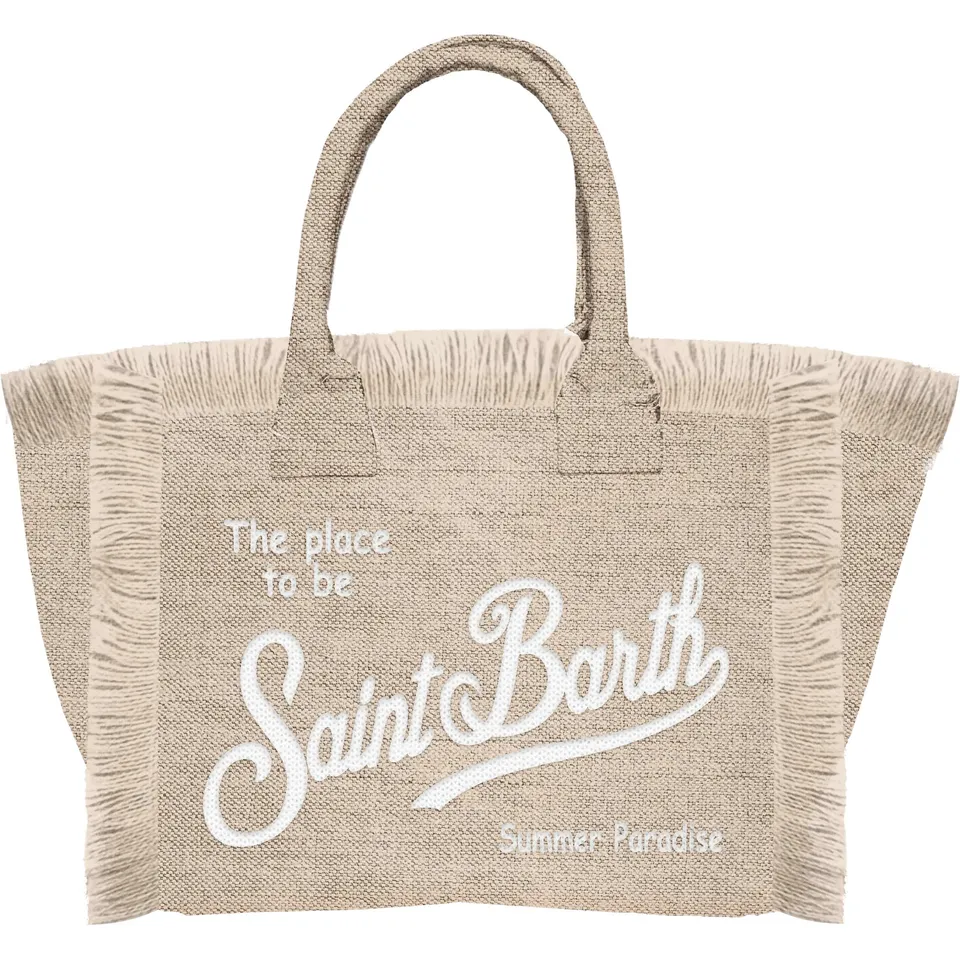MC2 Saint Barth Vanity Linen tote borsa beige lino