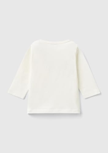 Benetton 3ATNA1055 t-shirt bimbo manica lunga bianco taglia 50
