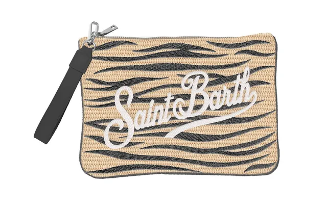 MC2 Saint Barth Parisienne Straw 02765L pochette zebra paglia