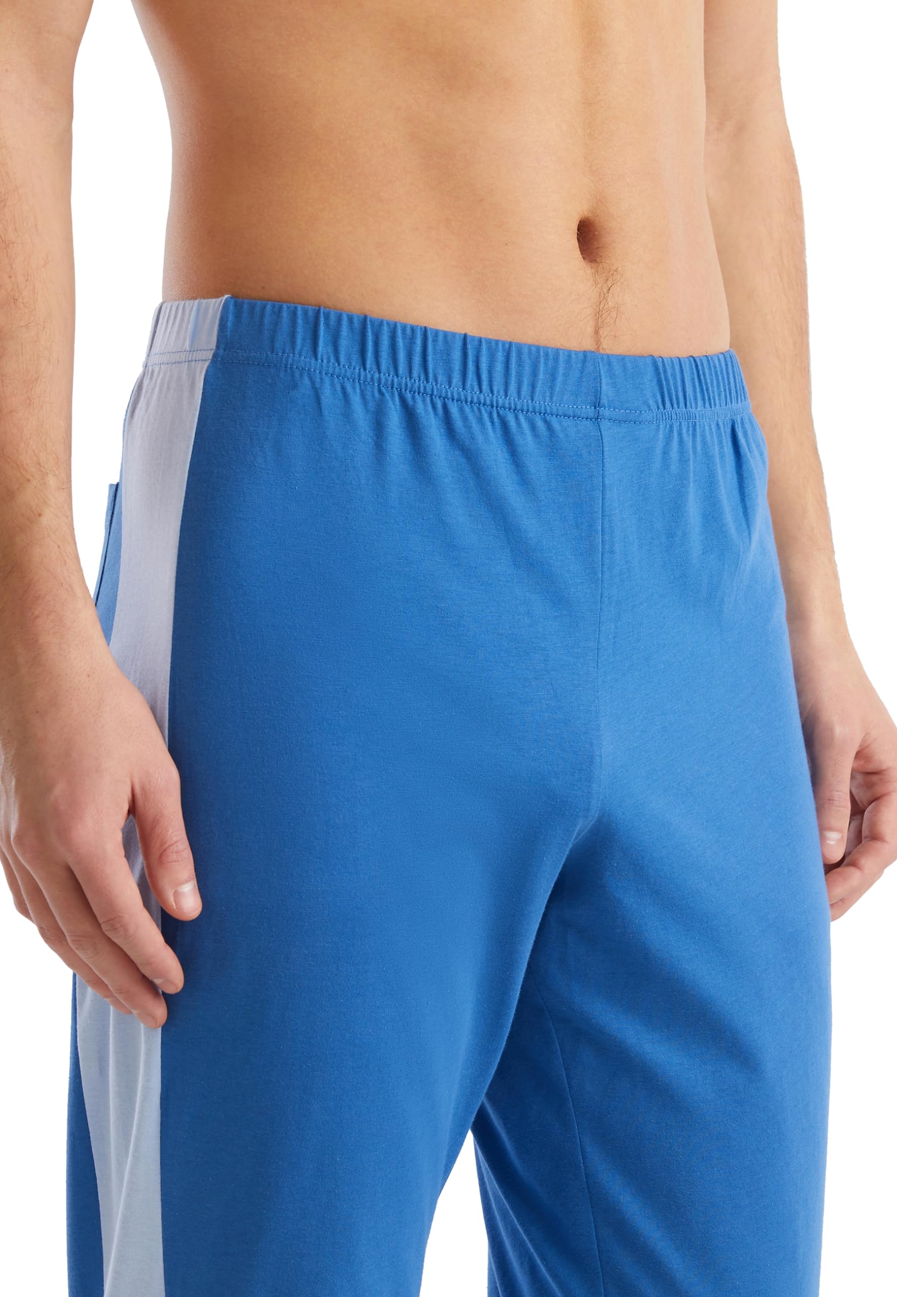 Benetton 30964p026 Pigiama Uomo Cotone Bluette