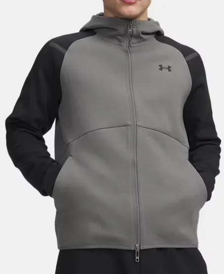 Under Armour Unstoppable Full Zip felpa uomo verde