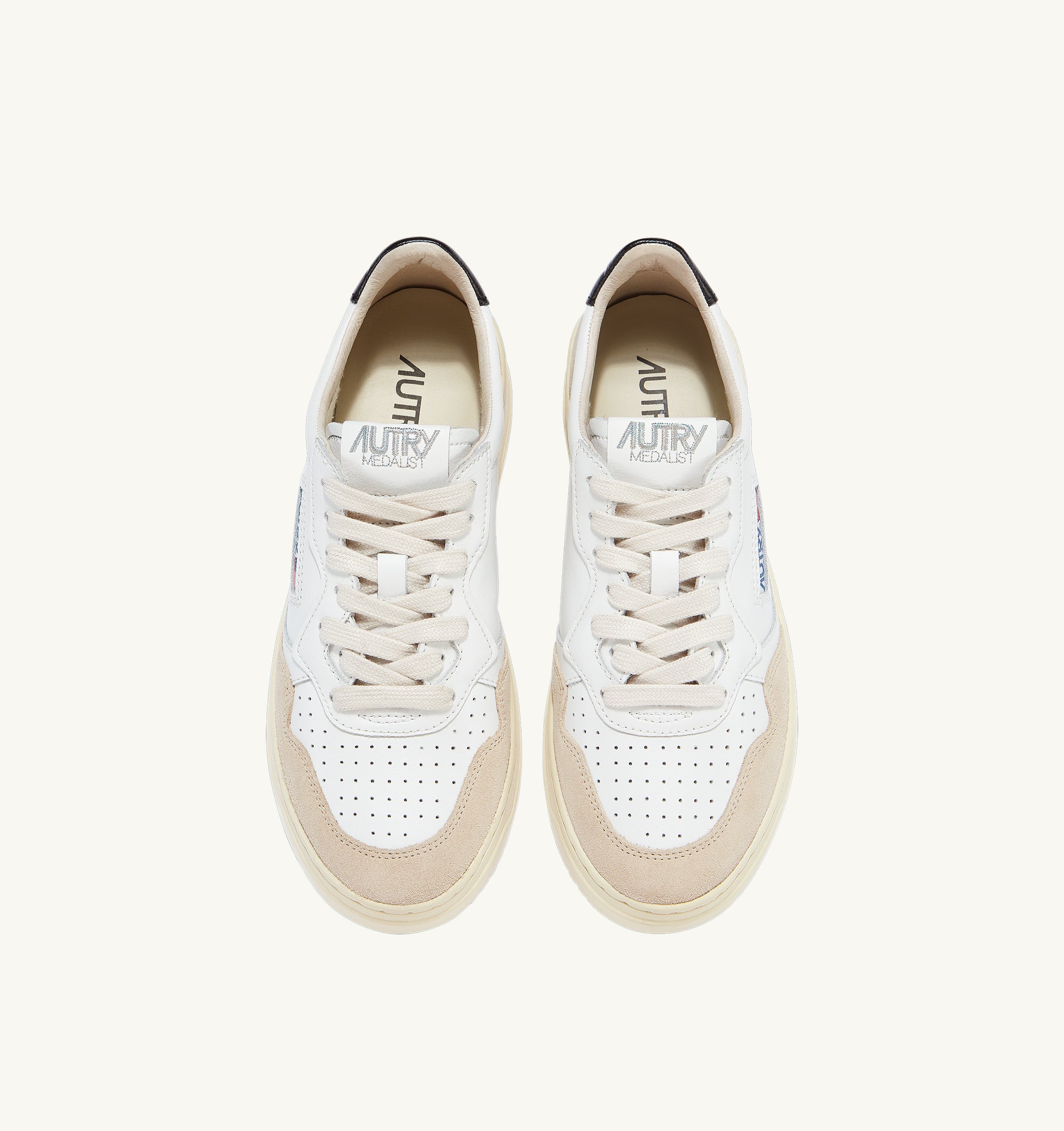 Autry Medalist Low AULM-LS21 Sneakers Uomo White Beige 43