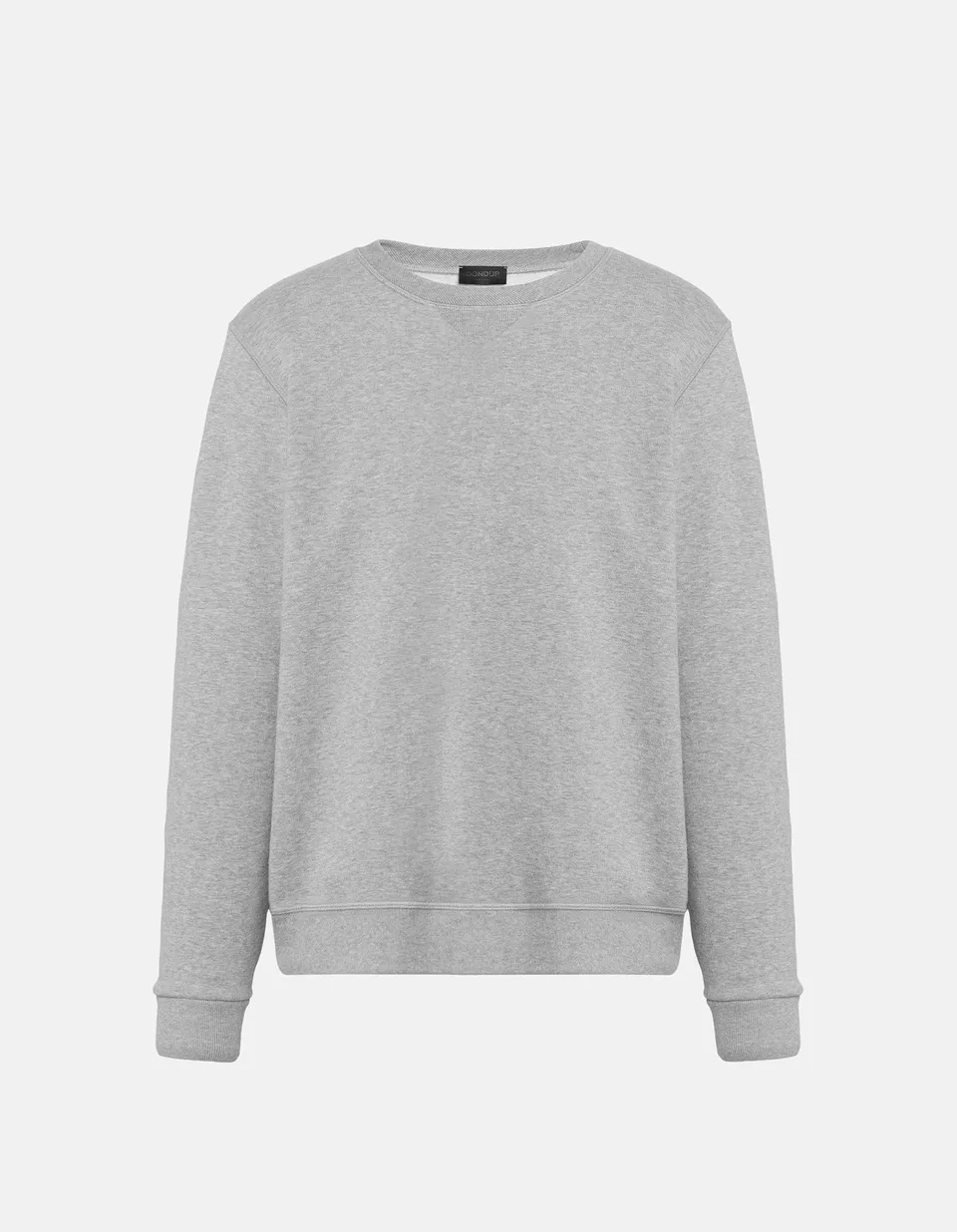 Dondup UF775 felpa uomo Grigio puro cotone