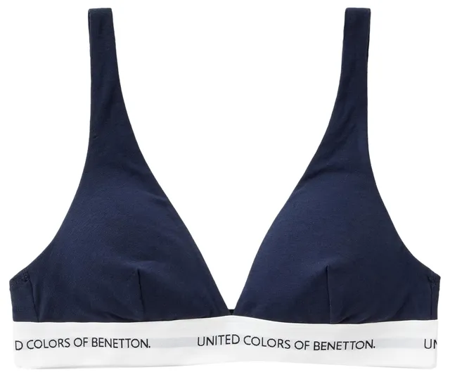 Benetton Intimo e Pigiami Reggiseno Triangolo Donna Blu Notte 252 cotone