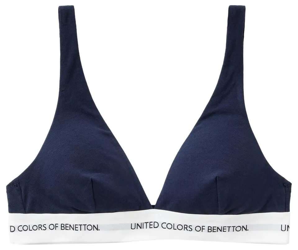 Benetton Intimo e Pigiami Reggiseno Triangolo Donna Blu Notte 252 cotone