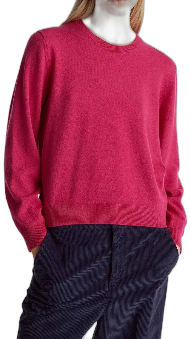Benetton Maglieria G/C M/L Maglione girocollo morbido