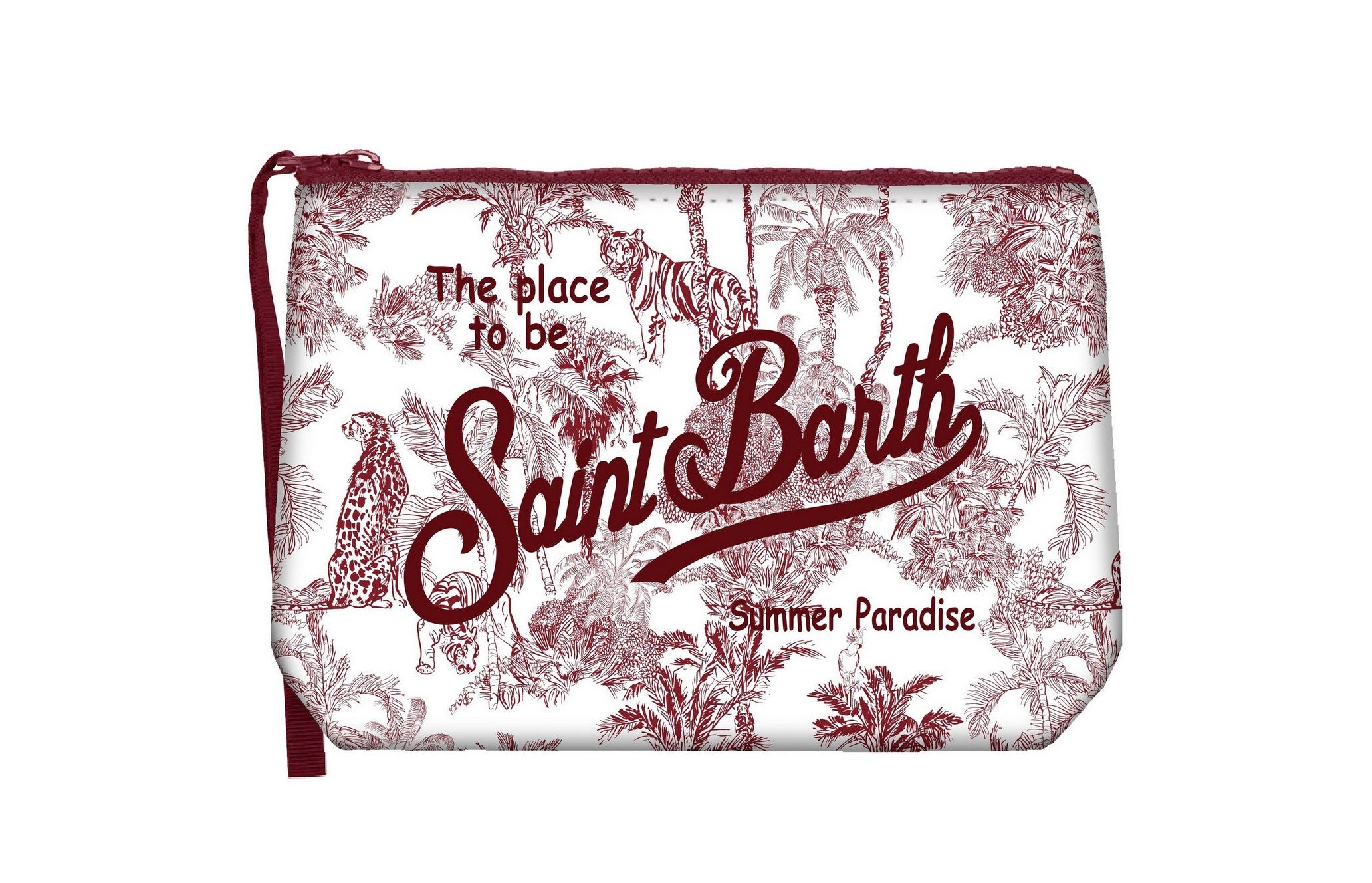 MC2 Saint Barth Aline 09110L Pochette Bordeaux Jungle