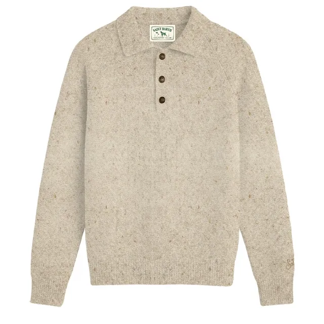 MC2 Saint Barth Alfie Raglan Donegal 00039M Polo Grain