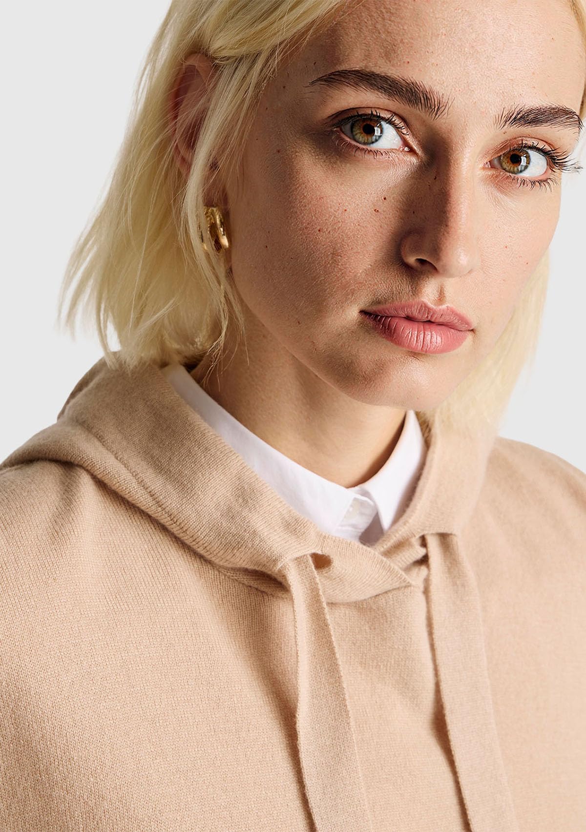 Benetton Felpe e Tute Felpa con Cappuccio Boxy a Righe
