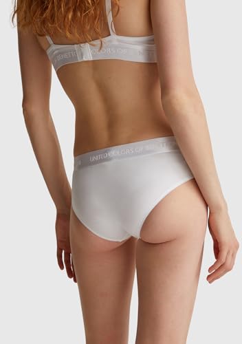 Benetton Slip fianco alto cotone organico elastico logato