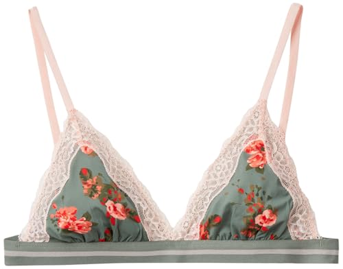 Benetton Reggiseno Triangolo Donna Pizzo Stampa Leggera Taglia L
