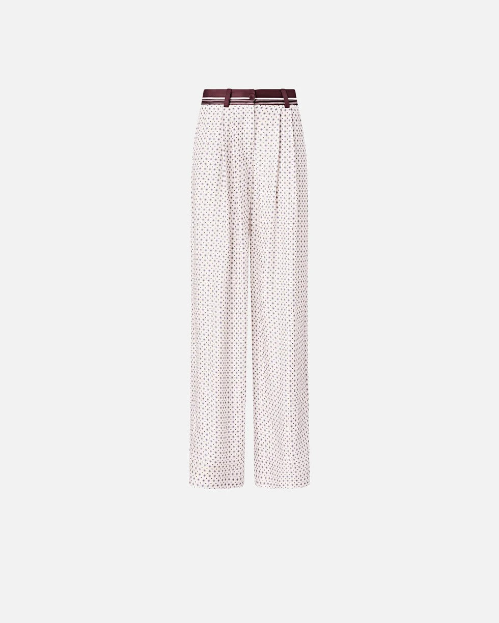 Pinko Ruth 106203 A31K Pantalone Multicolor viscosa twill