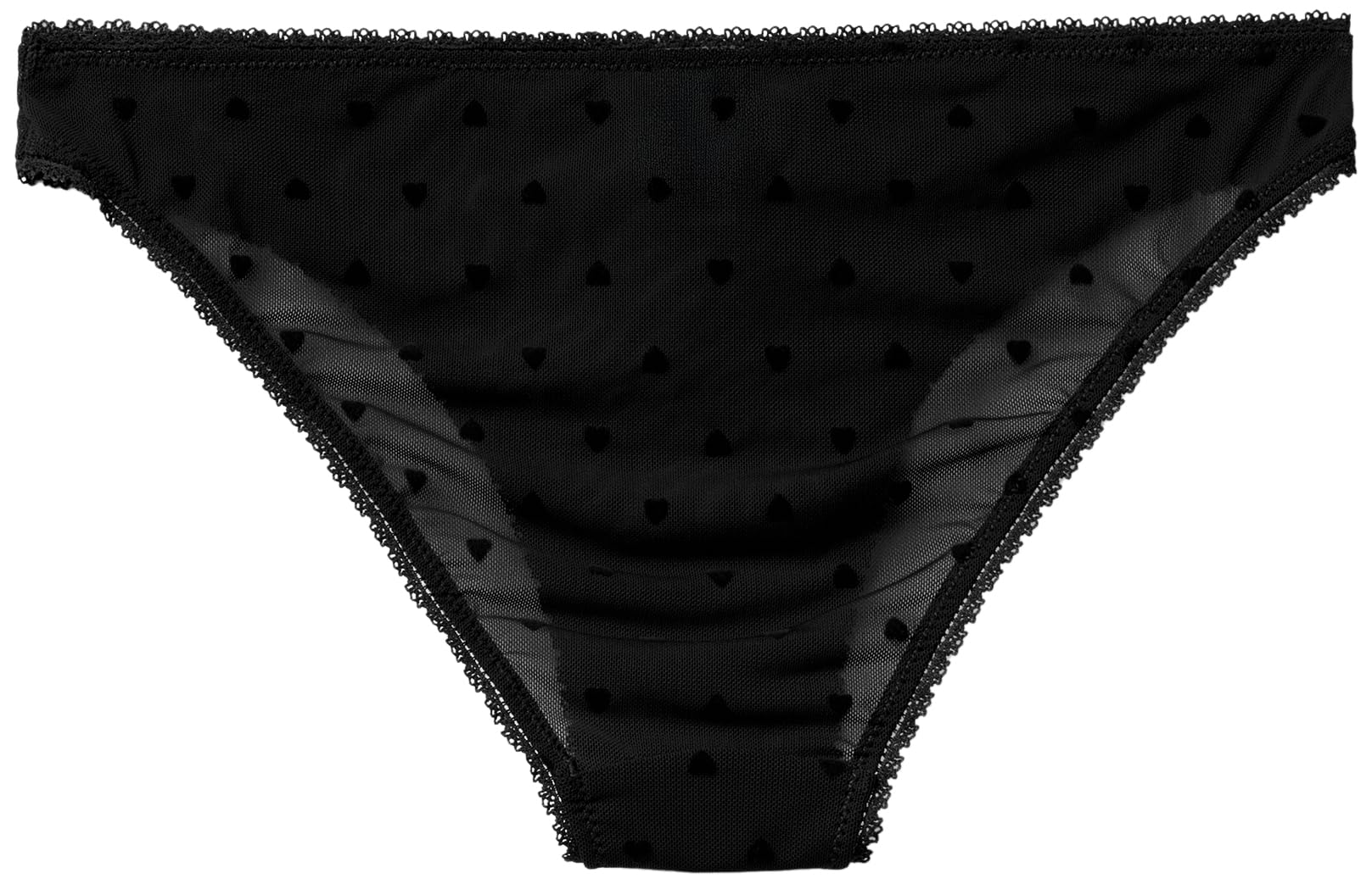 Benetton Intimo Slip Donna Nero XS in Rete Floccata