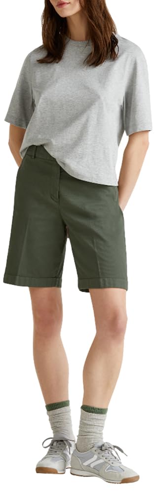 Benetton 4CDRD901W Bermuda Donna Verde 36 Cotone