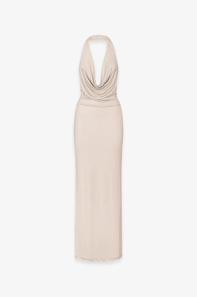 Gaelle Paris Lurex GAABW09943 Abito Lungo Safari