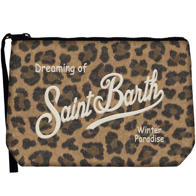 MC2 Saint Barth Aline Felt 00328M pochette leo marrone feltro