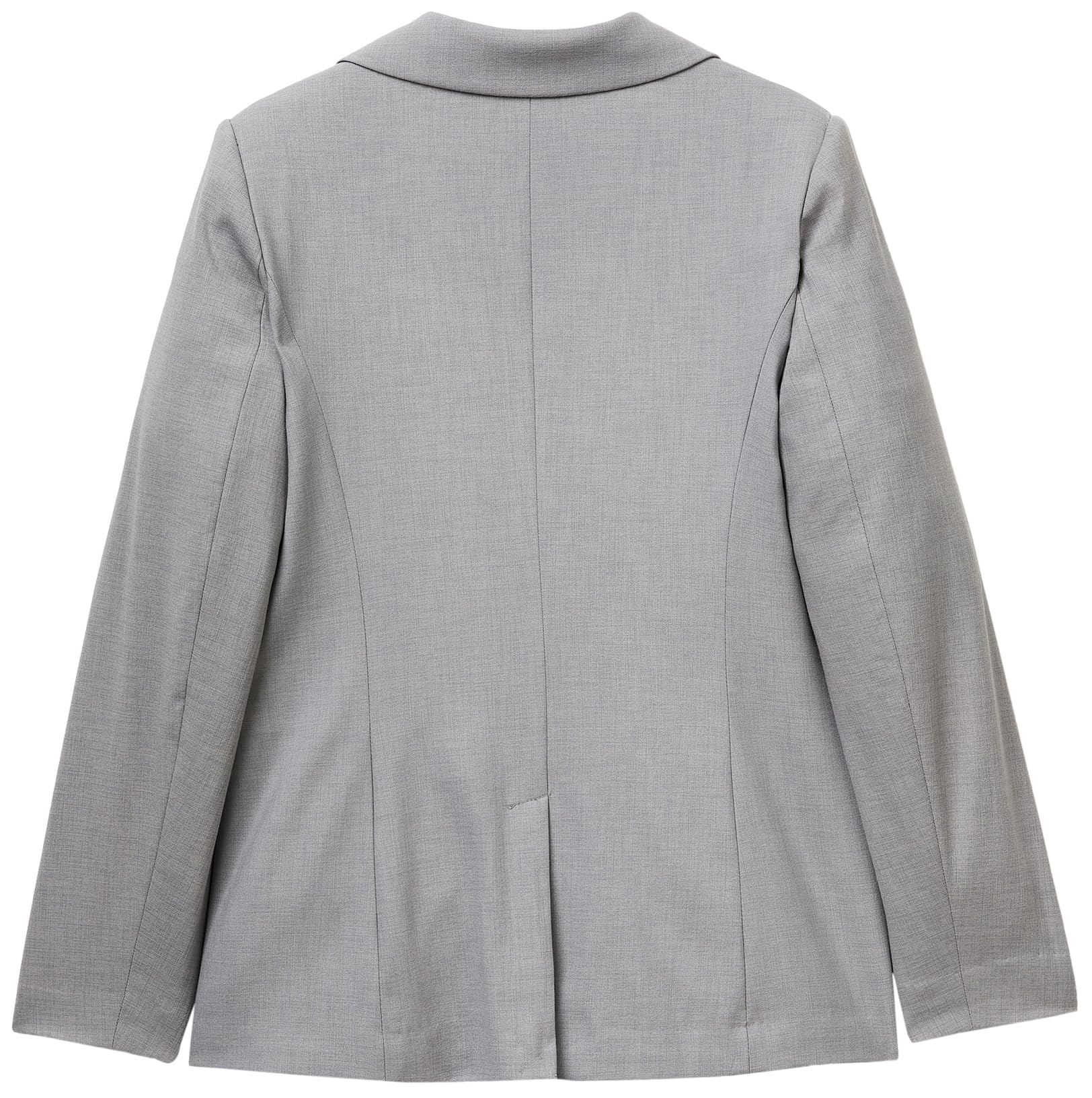 Benetton 2962DW02W Giacca Donna Grigio in Misto Viscosa 2 Bottoni