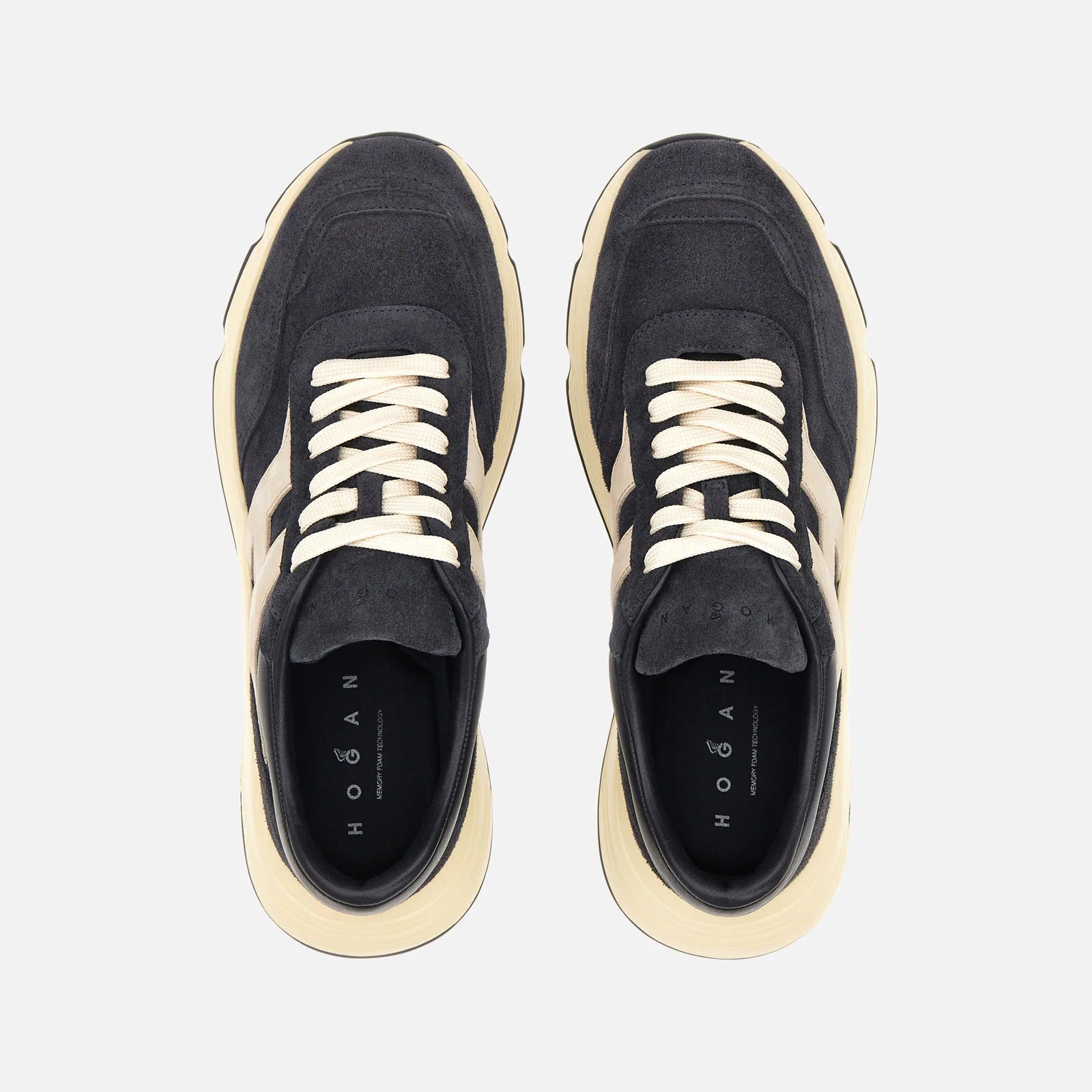 Hogan Hyperlight HXM5630 Sneakers Uomo Blu Suede