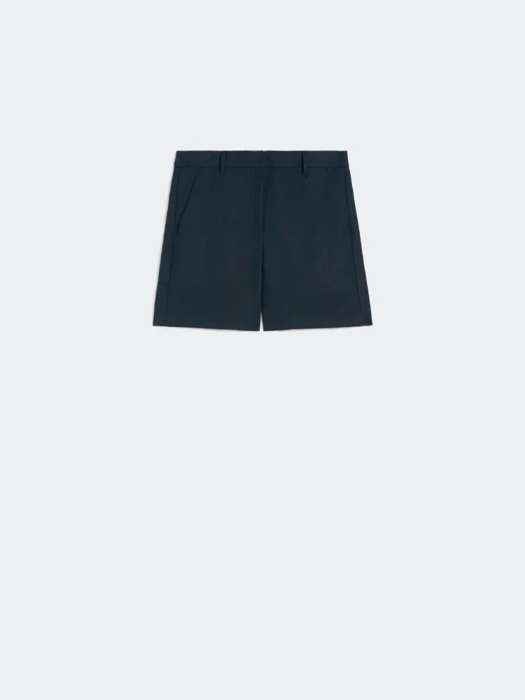 S Max Mara SMMPARTY004 shorts donna blu lino