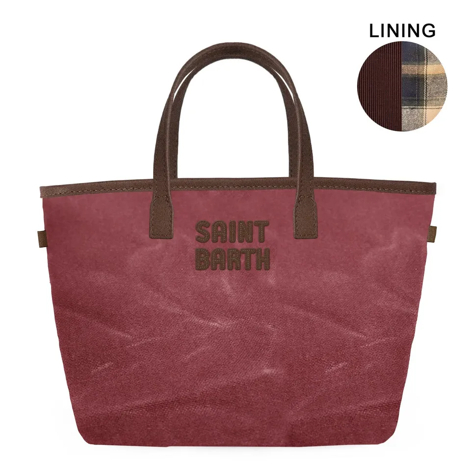 MC2 Saint Barth City Bag Mini Wax borsa bordeaux nylon