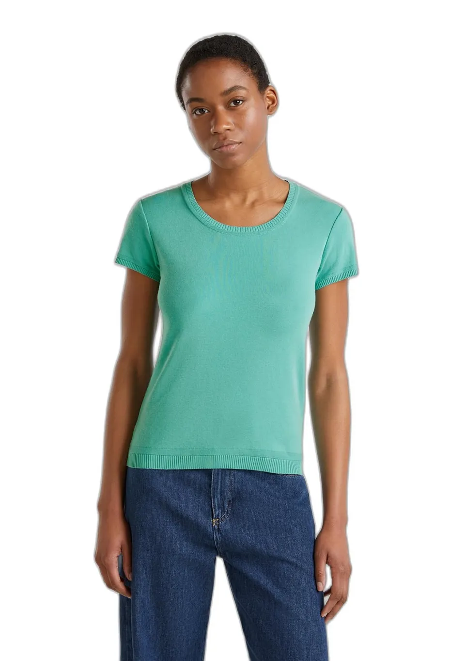 Benetton 1091d1m10 Maglione Donna M girocollo