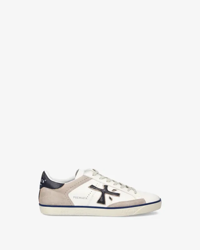 Premiata Steven 7285 Sneaker Uomo Panna Beige Pelle