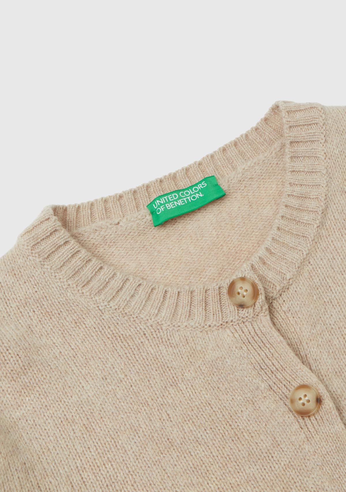 Benetton Coreana 103me500l Cardigan Donna Shetland Regular