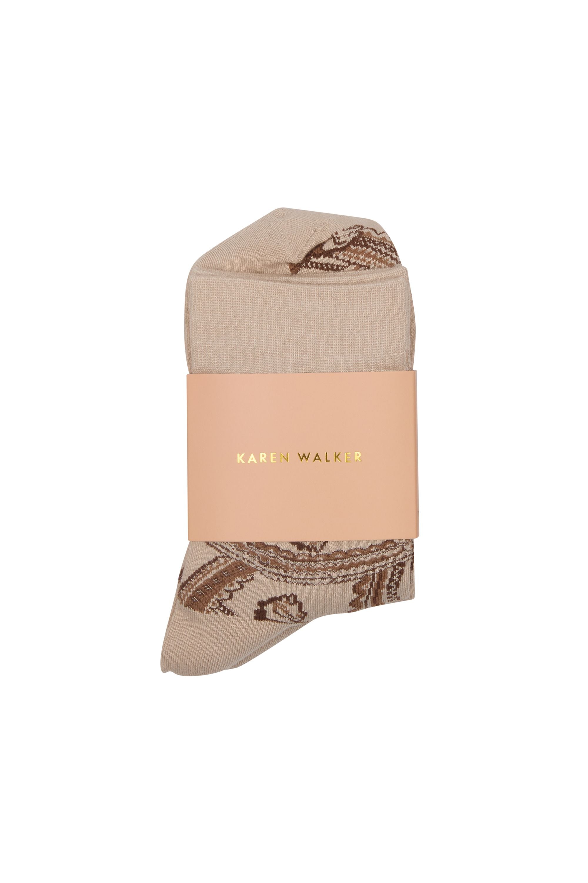 Karen Walker Carousel Calzini 2 pack crema multi