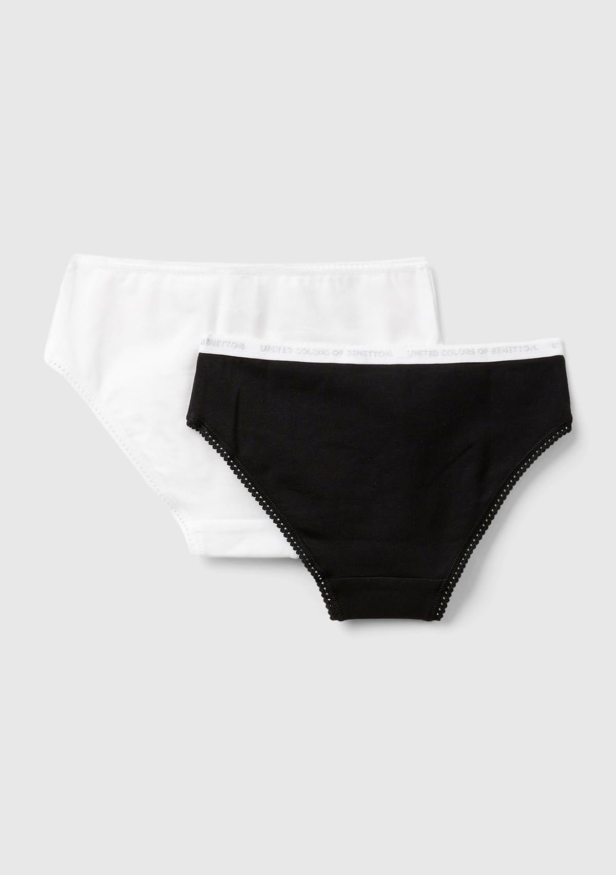 Benetton Set 2 Slip 3mc10s1bf Bambina Cotone