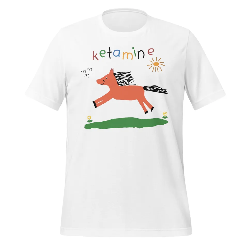 Pure Trash Ketamine t-shirt uomo nera cotone